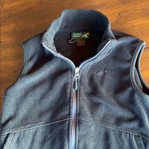 Black fleece vest